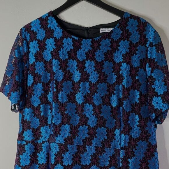 Marina Kaneva Plus Size Floral Lace Dress Size 18 - Picture 3 of 10